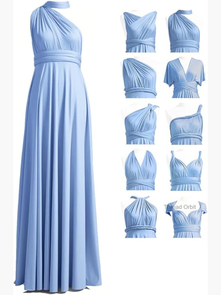 Convertible Infinity Bridesmaid Dress, Plus Size, Maxi Length, Formal Wear
